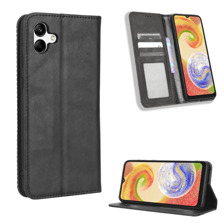 Custodia portafoglio in pelle con fibbia magnetica per smartphone