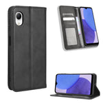 Custodia per telefono in pelle con trama retrò con fibbia magnetica, For Samsung Galaxy A23e / A23s / A23 5G JP, For Sony Xperia 5 IV, For Sharp Aquos Sense7 Plus, For iPhone 14 Plus, For Sharp Aquos Sense7, For iPhone 14 Pro Max