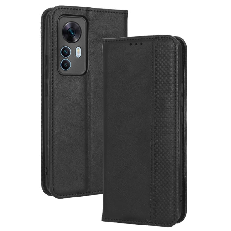 Custodia per telefono in pelle con trama retrò con fibbia magnetica, For Xiaomi 12T / Redmi K50 Ultra, For iPhone 14 Pro, For Xiaomi Poco C40, For Xiaomi Poco M4 5G, For Xiaomi Poco M5, For UMIDIGI Power 7 Max