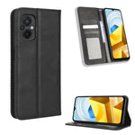 Custodia portafoglio in pelle con fibbia magnetica