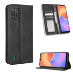 Custodia per telefono in pelle con trama retrò con fibbia magnetica, For UMIDIGI C1, For UMIDIGI F3 5G / 4G / F3S / F3 SE, For UMIDIGI Power 7 / Power 7S, For ZTE Blade A52 Lite, For ZTE Blade A72 5G