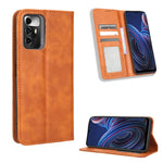 Custodia per telefono in pelle con trama retrò con fibbia magnetica, For UMIDIGI C1, For UMIDIGI F3 5G / 4G / F3S / F3 SE, For UMIDIGI Power 7 / Power 7S, For ZTE Blade A52 Lite, For ZTE Blade A72 5G