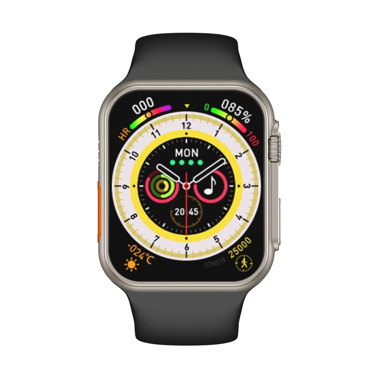 N8 Ultra Smart Watch con schermo quadrato da 2,02 pollici supporta il monitoraggio della frequenza cardiaca/monitoraggio dell'ossigeno nel sangue