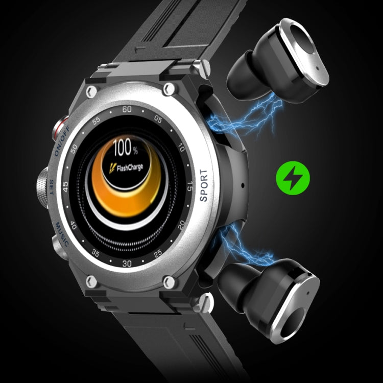 T92 Touchscreen IPS da 1,28 pollici 2 in 1 Auricolare Bluetooth Smart Watch, supporto monitoraggio della frequenza cardiaca/musica Bluetooth