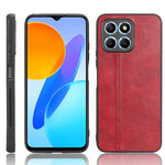 Cassa del telefono della pelle del modello della mucca da cucire PC + PU + TPU, For OPPO A17, For Xiaomi Redmi A1, For Honor X8 5G/X6 5G/Play6C, For Samsung Galaxy A04 4G, For Xiaomi Poco M4 5G, For Xiaomi Poco M5 4G