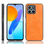 Cassa del telefono della pelle del modello della mucca da cucire PC + PU + TPU, For OPPO A17, For Xiaomi Redmi A1, For Honor X8 5G/X6 5G/Play6C, For Samsung Galaxy A04 4G, For Xiaomi Poco M4 5G, For Xiaomi Poco M5 4G