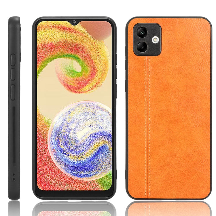 Cassa del telefono della pelle del modello della mucca da cucire PC + PU + TPU, For OPPO A17, For Xiaomi Redmi A1, For Honor X8 5G/X6 5G/Play6C, For Samsung Galaxy A04 4G, For Xiaomi Poco M4 5G, For Xiaomi Poco M5 4G