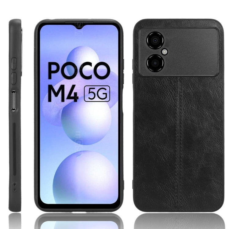 Cassa del telefono della pelle del modello della mucca da cucire PC + PU + TPU, For OPPO A17, For Xiaomi Redmi A1, For Honor X8 5G/X6 5G/Play6C, For Samsung Galaxy A04 4G, For Xiaomi Poco M4 5G, For Xiaomi Poco M5 4G