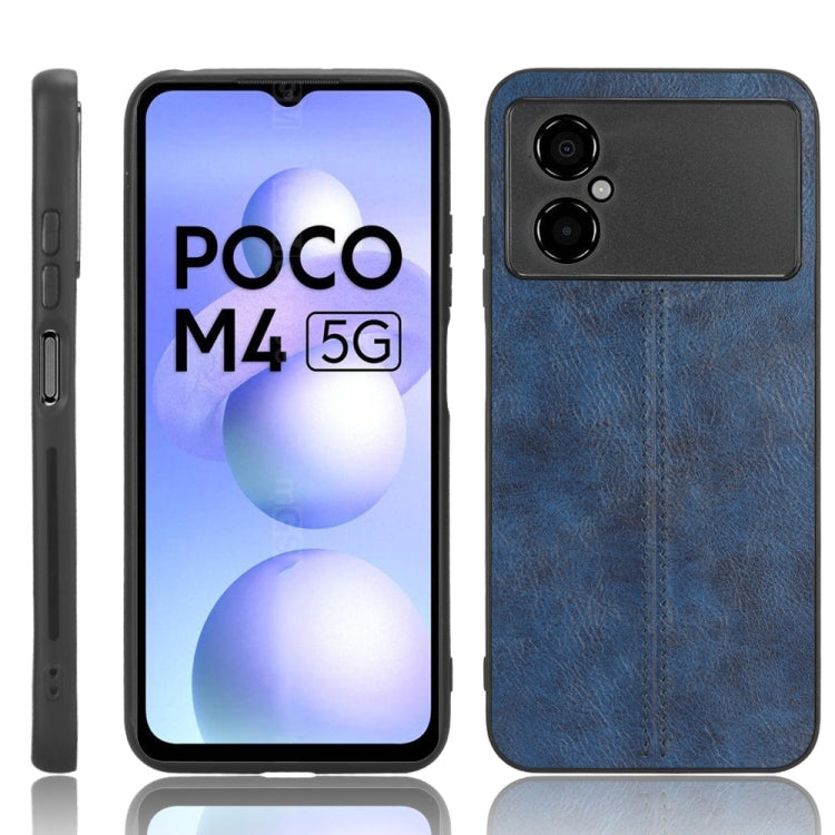 Cassa del telefono della pelle del modello della mucca da cucire PC + PU + TPU, For OPPO A17, For Xiaomi Redmi A1, For Honor X8 5G/X6 5G/Play6C, For Samsung Galaxy A04 4G, For Xiaomi Poco M4 5G, For Xiaomi Poco M5 4G