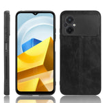 Cassa del telefono della pelle del modello della mucca da cucire PC + PU + TPU, For OPPO A17, For Xiaomi Redmi A1, For Honor X8 5G/X6 5G/Play6C, For Samsung Galaxy A04 4G, For Xiaomi Poco M4 5G, For Xiaomi Poco M5 4G