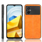 Cassa del telefono della pelle del modello della mucca da cucire PC + PU + TPU, For OPPO A17, For Xiaomi Redmi A1, For Honor X8 5G/X6 5G/Play6C, For Samsung Galaxy A04 4G, For Xiaomi Poco M4 5G, For Xiaomi Poco M5 4G