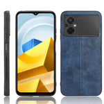 Cassa del telefono della pelle del modello della mucca da cucire PC + PU + TPU, For OPPO A17, For Xiaomi Redmi A1, For Honor X8 5G/X6 5G/Play6C, For Samsung Galaxy A04 4G, For Xiaomi Poco M4 5G, For Xiaomi Poco M5 4G