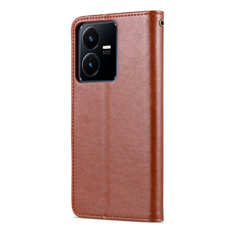 AZNS Custodia per cellulare in pelle di pecora con struttura in pelle di pecora, For vivo Y22/Y22s/Y35 4G, For Huawei Mate 50 Pro, For Honor X40