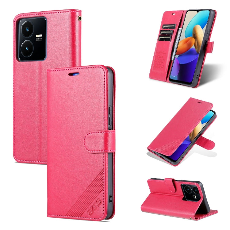 AZNS Custodia per cellulare in pelle di pecora con struttura in pelle di pecora, For vivo Y22/Y22s/Y35 4G, For Huawei Mate 50 Pro, For Honor X40