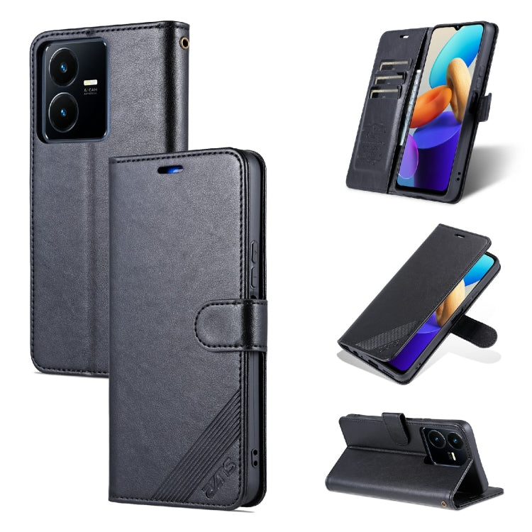 AZNS Custodia per cellulare in pelle di pecora con struttura in pelle di pecora, For vivo Y22/Y22s/Y35 4G, For Huawei Mate 50 Pro, For Honor X40