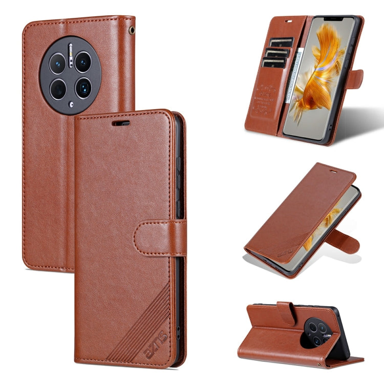 AZNS Custodia per cellulare in pelle di pecora con struttura in pelle di pecora, For vivo Y22/Y22s/Y35 4G, For Huawei Mate 50 Pro, For Honor X40