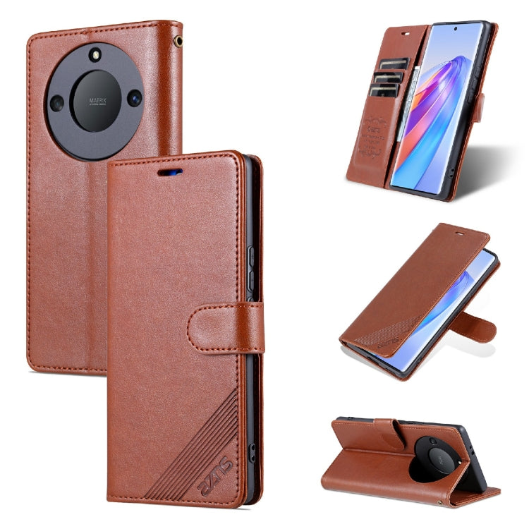 AZNS Custodia per cellulare in pelle di pecora con struttura in pelle di pecora, For vivo Y22/Y22s/Y35 4G, For Huawei Mate 50 Pro, For Honor X40
