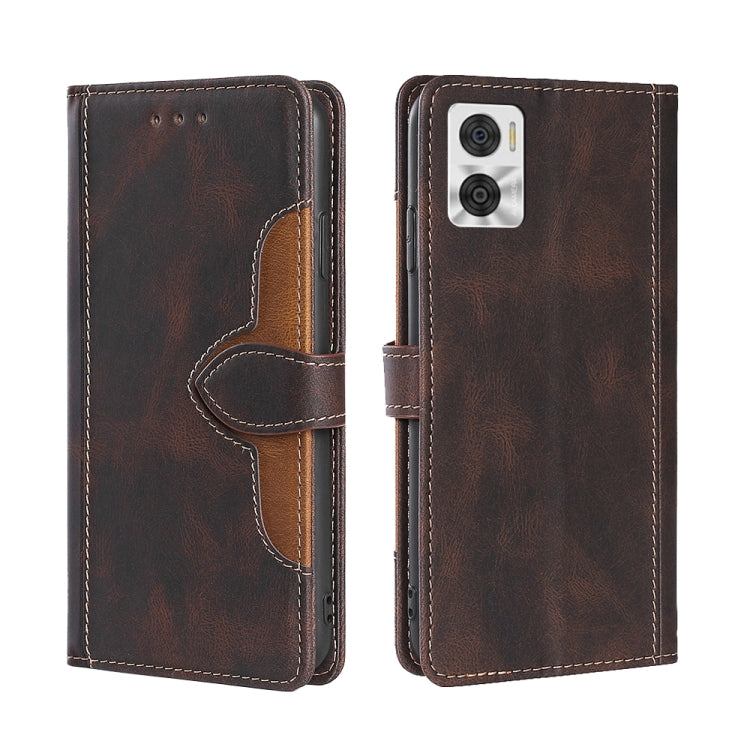 Custodia per telefono in pelle con fibbia magnetica Skin Feel, For Motorola Moto E22/E22i, For Samsung Galaxy A04, For TCL 305i, For Nokia G60 5G, For Honor X8 5G/X6