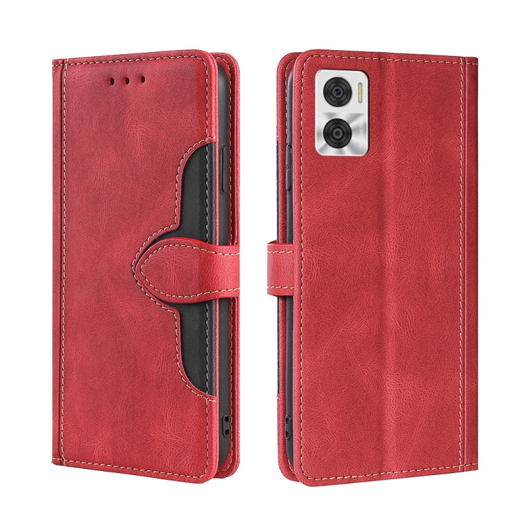 Custodia per telefono in pelle con fibbia magnetica Skin Feel, For Motorola Moto E22/E22i, For Samsung Galaxy A04, For TCL 305i, For Nokia G60 5G, For Honor X8 5G/X6