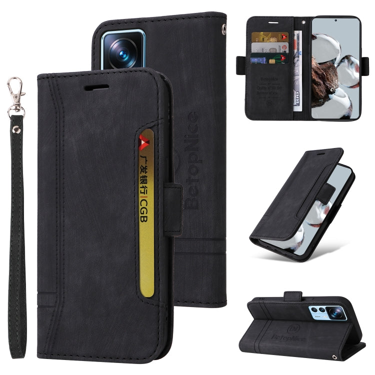 BETOPNICE Custodia per telefono in pelle con fibbia a doppio lato, For Xiaomi 12T / 12T Pro / K50 Ultra, For Xiaomi Redmi A1 4G, For Huawei nova Y70 / Y70 Plus / Enjoy 50, For Huawei nova Y90 / Enjoy 50 Pro