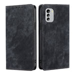 Custodia per telefono in pelle magnetica con spazzola antifurto RFID, For Motorola Moto E22/E22i, For Samsung Galaxy A04, For Nokia G60 5G, For Honor X8 5G/X6