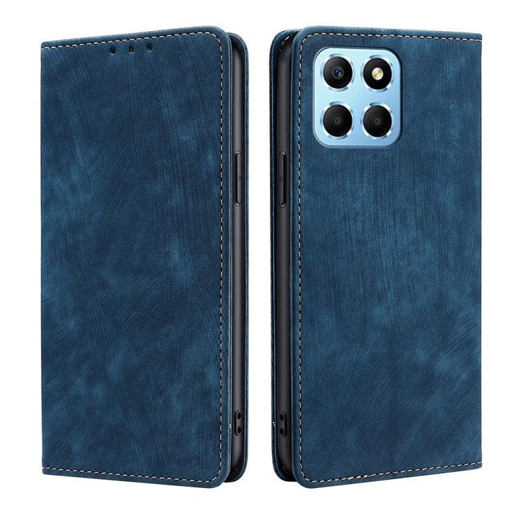 Custodia per telefono in pelle magnetica con spazzola antifurto RFID, For Motorola Moto E22/E22i, For Samsung Galaxy A04, For Nokia G60 5G, For Honor X8 5G/X6