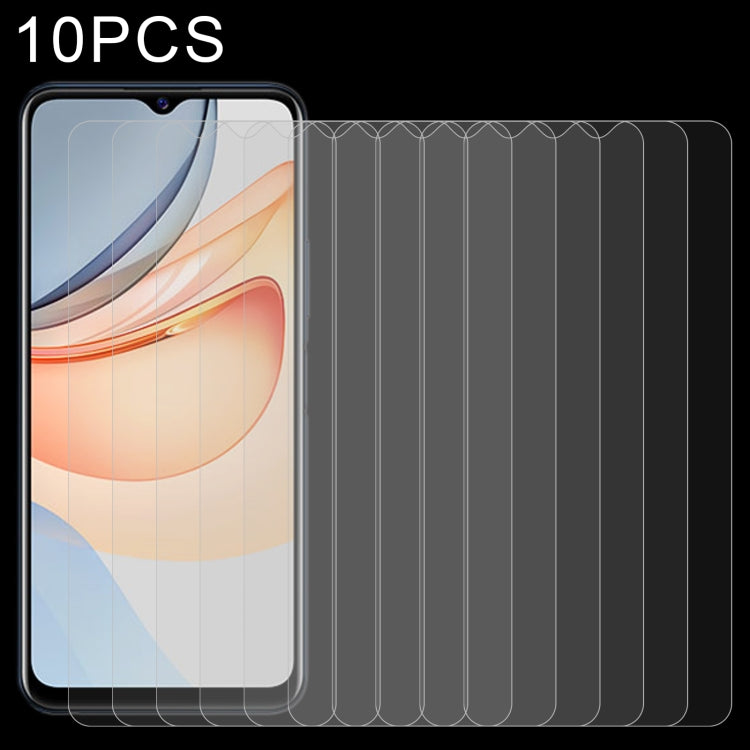 Pellicola in vetro temperato 10 pezzi 0,26 mm 9H 2,5D, For vivo Y32s (10 PCS), For UMIDIGI A13 Pro Max 5G (10 PCS), For Samsung Galaxy A22e (10 PCS), For OUKITEL WP19 (10 PCS)