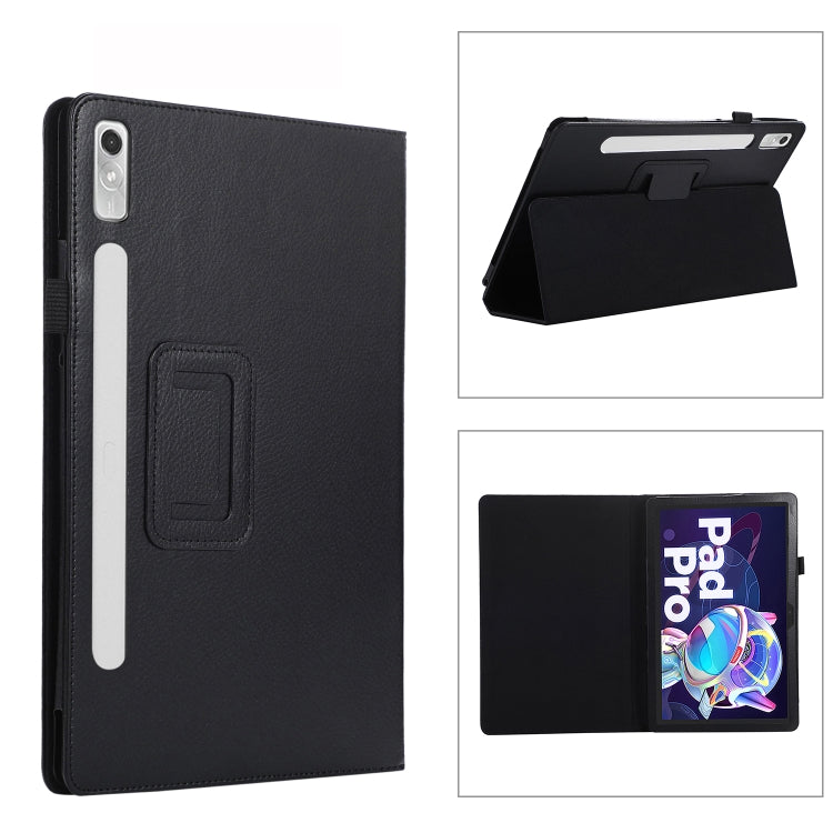 Custodia per tablet in pelle con texture Litchi con supporto, For Lenovo Tab P11 Pro Gen 2, For Xiaomi Pad 5 Pro 12.4