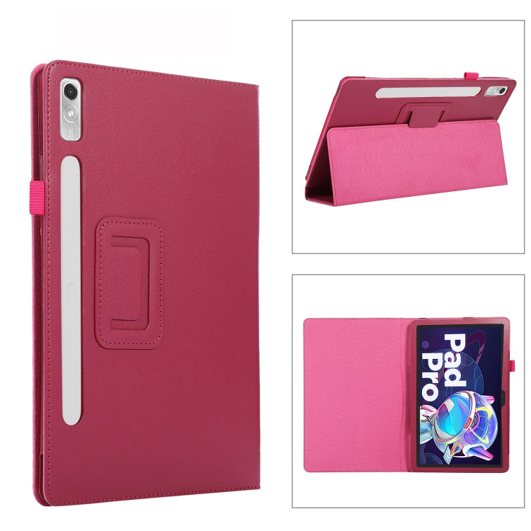 Custodia per tablet in pelle con texture Litchi con supporto, For Lenovo Tab P11 Pro Gen 2, For Xiaomi Pad 5 Pro 12.4