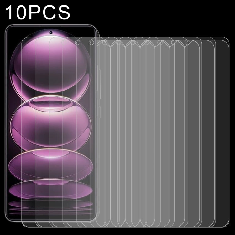 Pellicola in vetro temperato 10 pezzi 0,26 mm 9H 2,5D, For Xiaomi Redmi Note 12 China / Note 12 Global (10 PCS), For Xiaomi Redmi Note 12 Pro / 12 Pro+ / 12 Explorer / Note 12 Pro Speed (10 PCS)