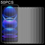 50 pellicole in vetro temperato 0,26 mm 9H 2,5D, For Xiaomi Redmi Note 12 China / Note 12 Global (50 PCS), For Xiaomi Redmi Note 12 Pro / 12 Pro+ / 12 Explorer / Note 12 Pro Speed (50 PCS)