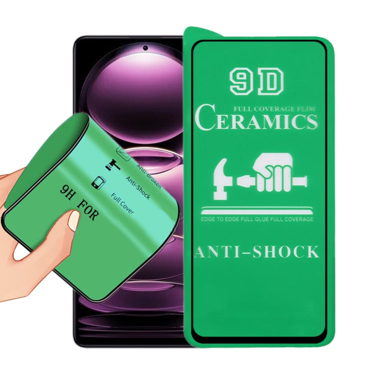 Film ceramico a colla a schermo intero 9D, For Xiaomi Redmi Note 12 China / Note 12 Global (1 PC), For Xiaomi Redmi Note 12 Pro / 12 Pro+ / 12 Explorer (1 PC)