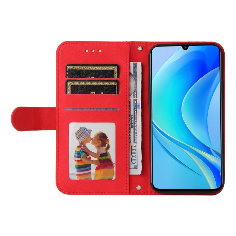 Custodia per telefono in pelle con bottone in metallo con albero della vita Skin Feel, For Huawei nova Y70 / Y70 Plus / Enjoy 50, For Huawei nova Y90 / Enjoy 50 Pro, For Honor X8 5G / X6, For OPPO A17