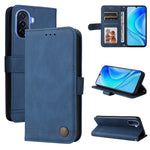 Custodia per telefono in pelle con bottone in metallo con albero della vita Skin Feel, For Huawei nova Y70 / Y70 Plus / Enjoy 50, For Huawei nova Y90 / Enjoy 50 Pro, For Honor X8 5G / X6, For OPPO A17