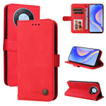Custodia per telefono in pelle con bottone in metallo con albero della vita Skin Feel, For Huawei nova Y70 / Y70 Plus / Enjoy 50, For Huawei nova Y90 / Enjoy 50 Pro, For Honor X8 5G / X6, For OPPO A17