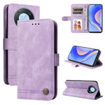 Custodia per telefono in pelle con bottone in metallo con albero della vita Skin Feel, For Huawei nova Y70 / Y70 Plus / Enjoy 50, For Huawei nova Y90 / Enjoy 50 Pro, For Honor X8 5G / X6, For OPPO A17