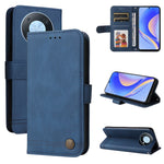 Custodia per telefono in pelle con bottone in metallo con albero della vita Skin Feel, For Huawei nova Y70 / Y70 Plus / Enjoy 50, For Huawei nova Y90 / Enjoy 50 Pro, For Honor X8 5G / X6, For OPPO A17