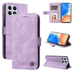 Custodia per telefono in pelle con bottone in metallo con albero della vita Skin Feel, For Huawei nova Y70 / Y70 Plus / Enjoy 50, For Huawei nova Y90 / Enjoy 50 Pro, For Honor X8 5G / X6, For OPPO A17