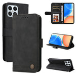 Custodia per telefono in pelle con bottone in metallo con albero della vita Skin Feel, For Huawei nova Y70 / Y70 Plus / Enjoy 50, For Huawei nova Y90 / Enjoy 50 Pro, For Honor X8 5G / X6, For OPPO A17