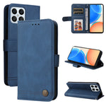 Custodia per telefono in pelle con bottone in metallo con albero della vita Skin Feel, For Huawei nova Y70 / Y70 Plus / Enjoy 50, For Huawei nova Y90 / Enjoy 50 Pro, For Honor X8 5G / X6, For OPPO A17