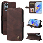 Custodia per telefono in pelle con bottone in metallo con albero della vita Skin Feel, For Huawei nova Y70 / Y70 Plus / Enjoy 50, For Huawei nova Y90 / Enjoy 50 Pro, For Honor X8 5G / X6, For OPPO A17