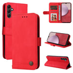 Custodia per telefono in pelle con bottone in metallo con albero della vita Skin Feel, For Samsung Galaxy A14 5G