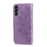 Custodia per telefono in pelle goffrata con fiori a 7 petali, For Samsung Galaxy A14 5G