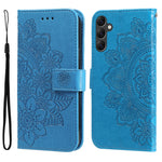 Custodia per telefono in pelle goffrata con fiori a 7 petali, For Samsung Galaxy A14 5G