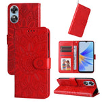 Custodia per telefono in pelle di girasole goffrata, For Huawei nova Y70 / Y70 Plus / Enjoy 50, For Huawei nova Y90 / Enjoy 50 Pro, For Honor X8 5G / X6, For OPPO A17