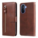 Custodia per telefono in pelle con cerniera in vitello, For Huawei nova Y70 / Y70 Plus/ Enjoy 50, For Huawei nova Y90 / Enjoy 50 Pro, For Honor X8 5G / X6, For Samsung Galaxy A14 5G