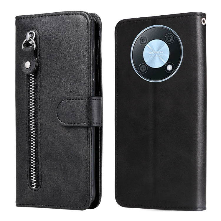 Custodia per telefono in pelle con cerniera in vitello, For Huawei nova Y70 / Y70 Plus/ Enjoy 50, For Huawei nova Y90 / Enjoy 50 Pro, For Honor X8 5G / X6, For Samsung Galaxy A14 5G