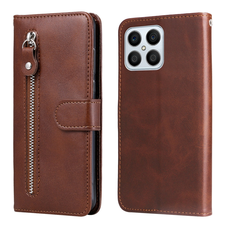 Custodia per telefono in pelle con cerniera in vitello, For Huawei nova Y70 / Y70 Plus/ Enjoy 50, For Huawei nova Y90 / Enjoy 50 Pro, For Honor X8 5G / X6, For Samsung Galaxy A14 5G