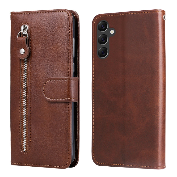 Custodia per telefono in pelle con cerniera in vitello, For Huawei nova Y70 / Y70 Plus/ Enjoy 50, For Huawei nova Y90 / Enjoy 50 Pro, For Honor X8 5G / X6, For Samsung Galaxy A14 5G