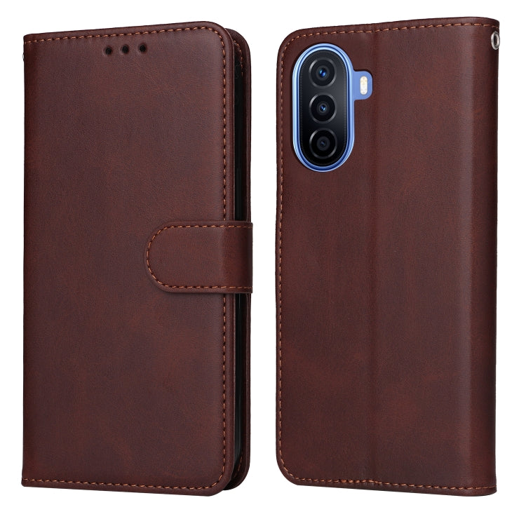 Custodia per telefono in pelle a conchiglia con struttura in vitello classico, For OPPO A17, For Samsung Galaxy A14 5G, For Huawei nova Y70 / Y70 Plus/Enjoy 50, For Huawei nova Y90 / Enjoy 50 Pro